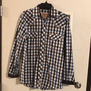 Rafter C plaid long sleeve shirt
